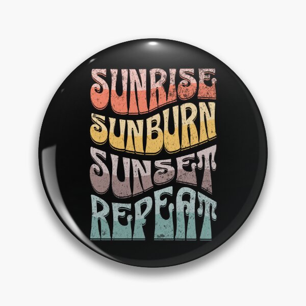 Item preview, Sunrise sunburn sunset repeat colorful text design designed and sold by BattaAnastasia.