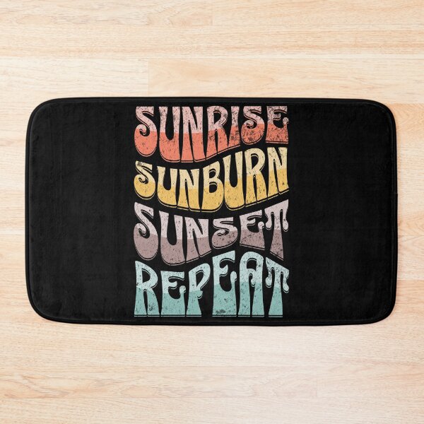 Item preview, Sunrise sunburn sunset repeat colorful text design designed and sold by BattaAnastasia.
