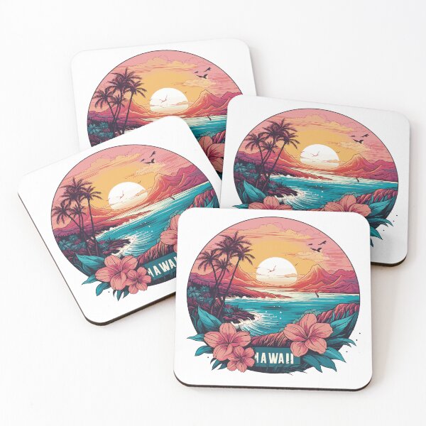 Item preview, HAWAII | USA | UNITED STATES OF AMERICA | Colourful Art designed and sold by Artisticventure.