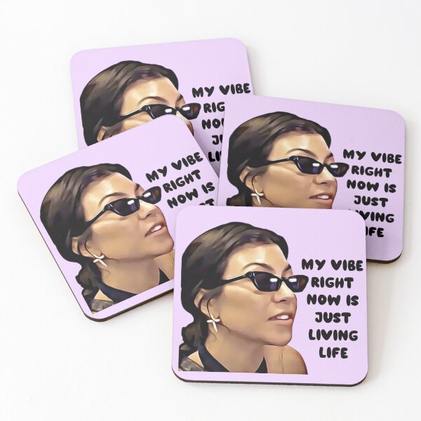 Item preview, Kourtney Kardashian Funny Meme My Vibe Right now is just Living Life designed and sold by QueensOfBravo.