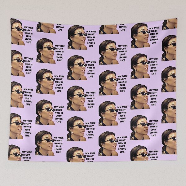 Item preview, Kourtney Kardashian Funny Meme My Vibe Right now is just Living Life designed and sold by QueensOfBravo.