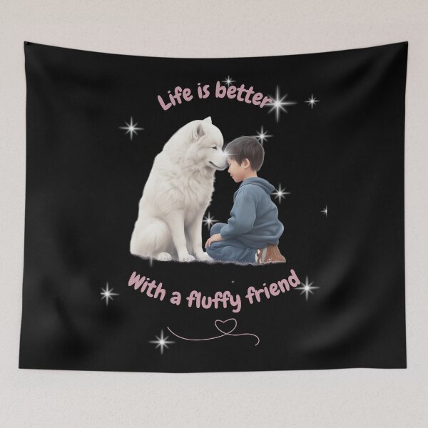 Item preview, Samoyed, Friendship, the most adorable best friend gift to a Samoyed Lover designed and sold by Vindbult.