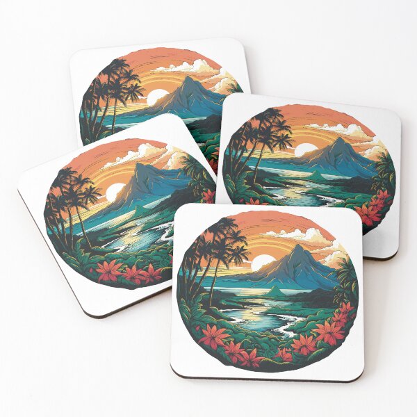 Item preview, HAWAII | USA | UNITED STATES OF AMERICA | Colourful Art designed and sold by Artisticventure.