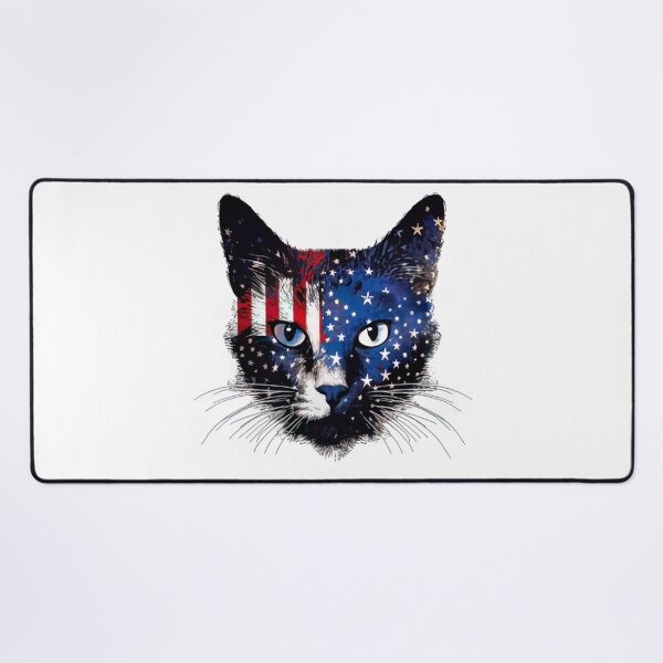 Item preview, "Feline Pride: Unleashing the Spirit of Cats and American Patriotism with our USA Flag Design" designed and sold by PING 999 STUDIO.