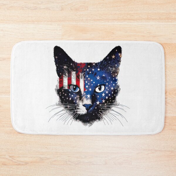 Item preview, "Feline Pride: Unleashing the Spirit of Cats and American Patriotism with our USA Flag Design" designed and sold by RvinJo8.