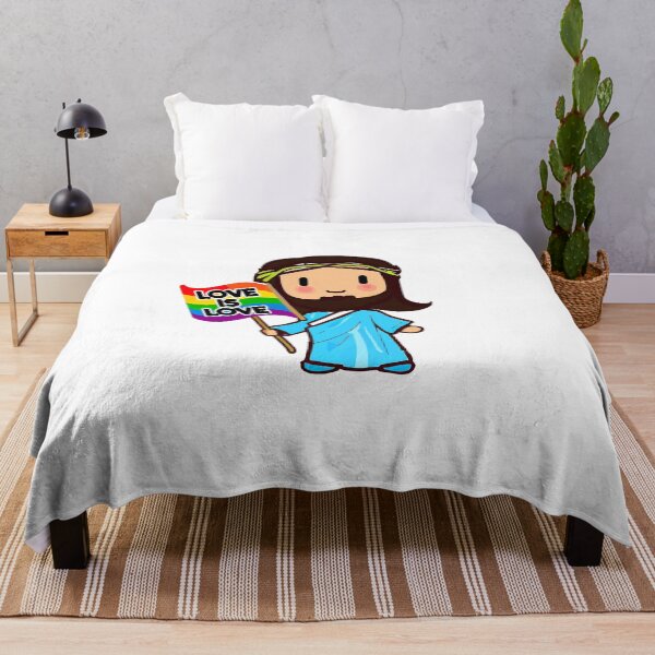 Item preview, Cute Jesus Pride: Inspirational Sticker Embracing Love, Acceptance, and Faith, Perfect for Celebrating LGBTQ+ Pride and Spreading Positive Vibes designed and sold by Koolzilla.