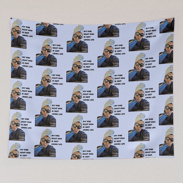 Item preview, Kourtney Kardashian Funny Meme My Vibe Right now is just Living Life designed and sold by QueensOfBravo.