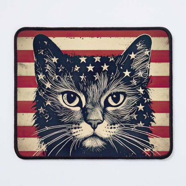 Item preview, "Cat Therian USA Flag: Patriotic Feline Pride Design for Cat Lovers and American Enthusiasts" designed and sold by RvinJo8.