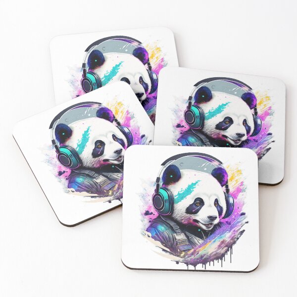 Item preview, panda with headphones designed and sold by jboteroc2023.