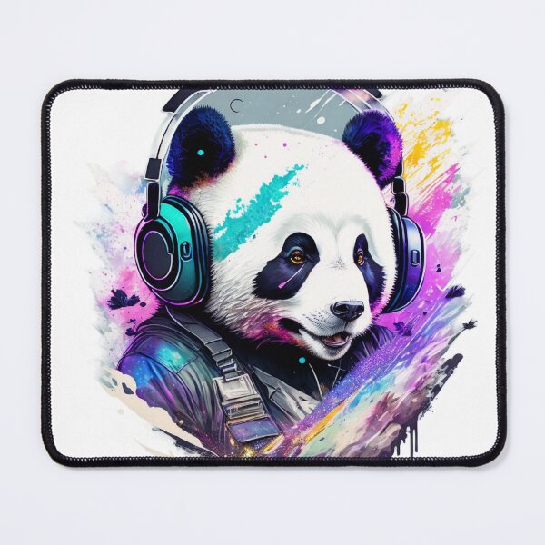 Item preview, panda with headphones designed and sold by jboteroc2023.