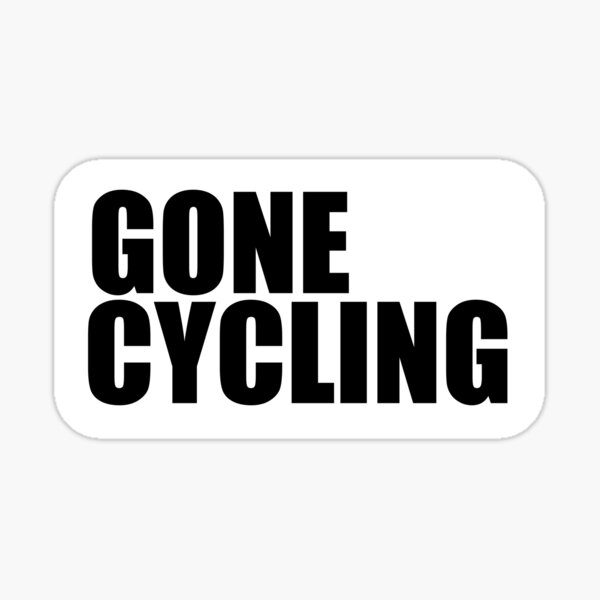 Gone Cycling Sticker