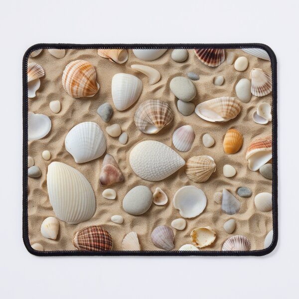 Item preview, Beach artwork pattern with sea shells and stones designed and sold by titur.
