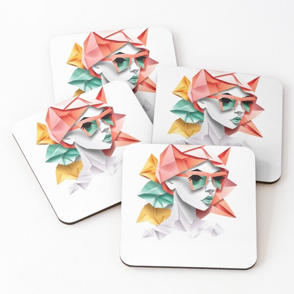 Item preview, beautiful girl origami , watercolor designed and sold by DeluxBee.
