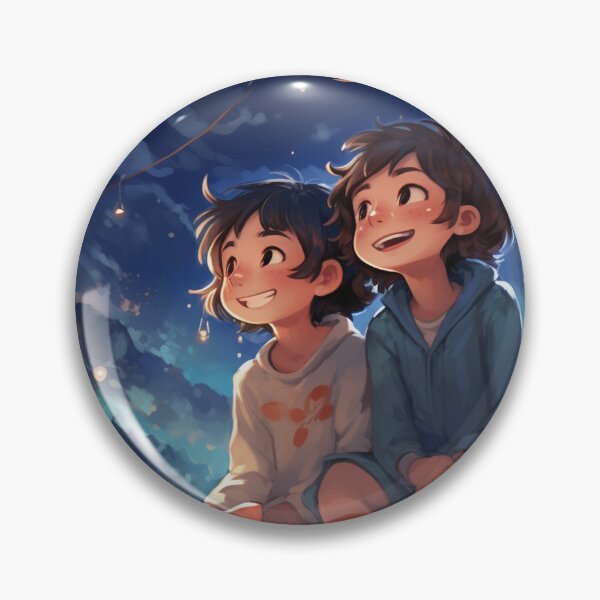 Item preview, A brother and sister who watch the night-watching designed and sold by kimCNe.