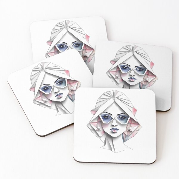 Item preview, beautiful girl origami , watercolor designed and sold by DeluxBee.