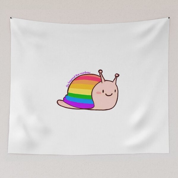 Item preview, Cute Pride Snail: Whimsical Sticker Going Beyond the Rainbow, Celebrating LGBTQ+ Pride with Charm and Colorful Delight designed and sold by Koolzilla.