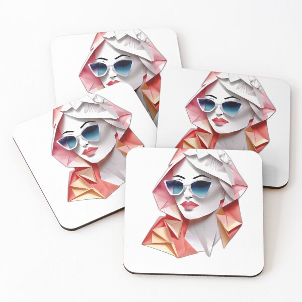 Item preview, beautiful girl origami , watercolor designed and sold by DeluxBee.