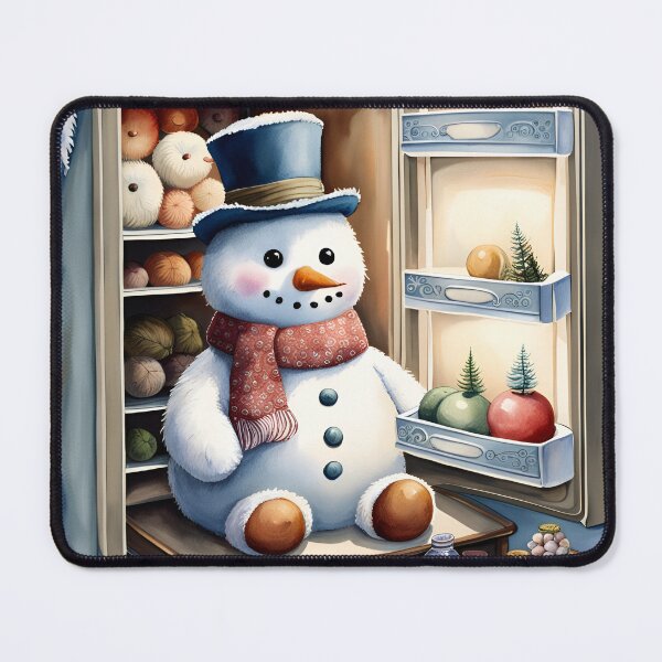 Item preview, Cute Snowman chilling in the Freezer designed and sold by DreamyEscapism.