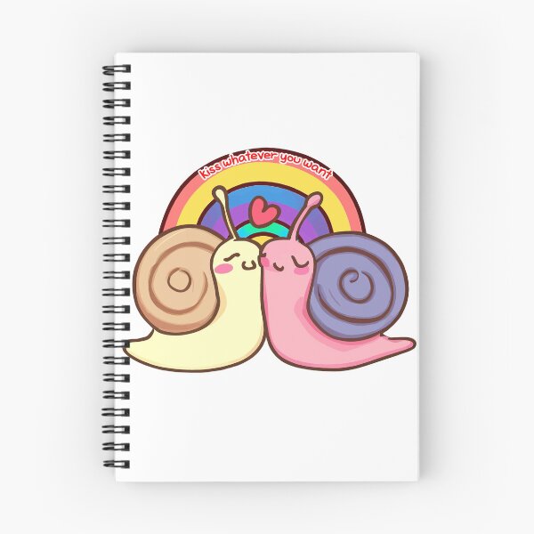 Item preview, Cute Pride: Two Snails Share a Loving Kiss in this Adorable Sticker, Spreading a Message of Love and Freedom to Kiss Whoever You Want designed and sold by Koolzilla.