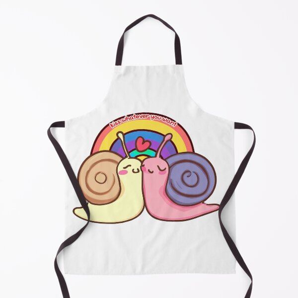 Item preview, Cute Pride: Two Snails Share a Loving Kiss in this Adorable Sticker, Spreading a Message of Love and Freedom to Kiss Whoever You Want designed and sold by Koolzilla.