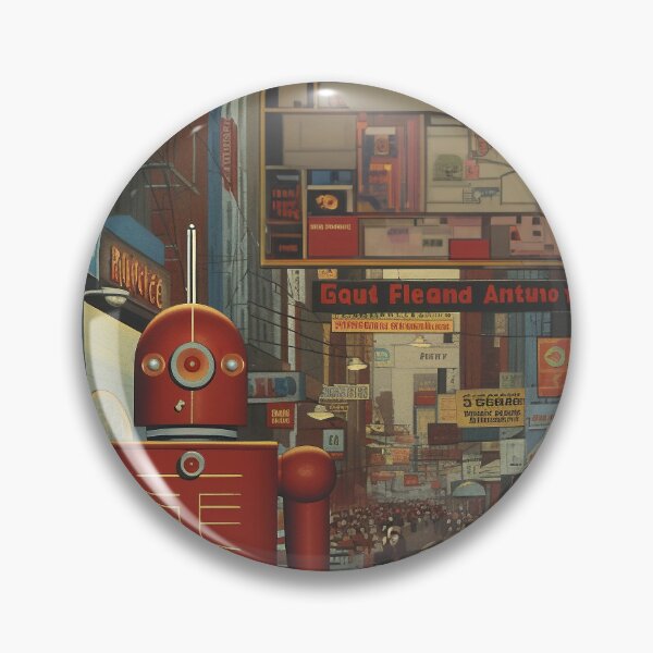 Aperçu de l'œuvre "Be Alive, Be Robot" créée et vendue par Robots-Retros.