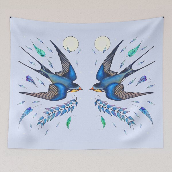 Item preview, The Swallow in the Sky designed and sold by nocturne-design.