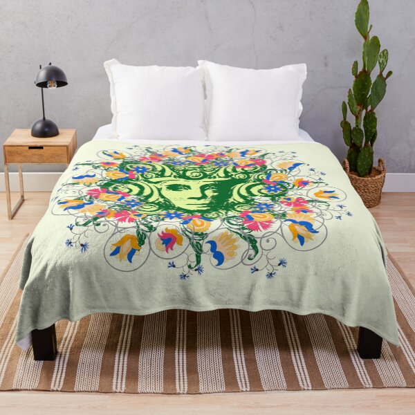 Item preview, Green Woman, large medieval flowers designed and sold by Ricogfx.