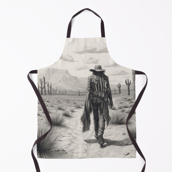 Item preview, A Gunslinger Walking in the Desert designed and sold by Sketch-Shack.