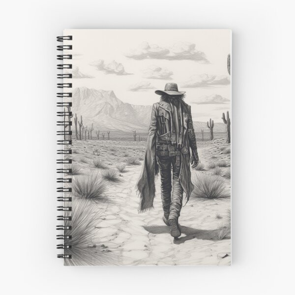 Item preview, A Gunslinger Walking in the Desert designed and sold by Sketch-Shack.
