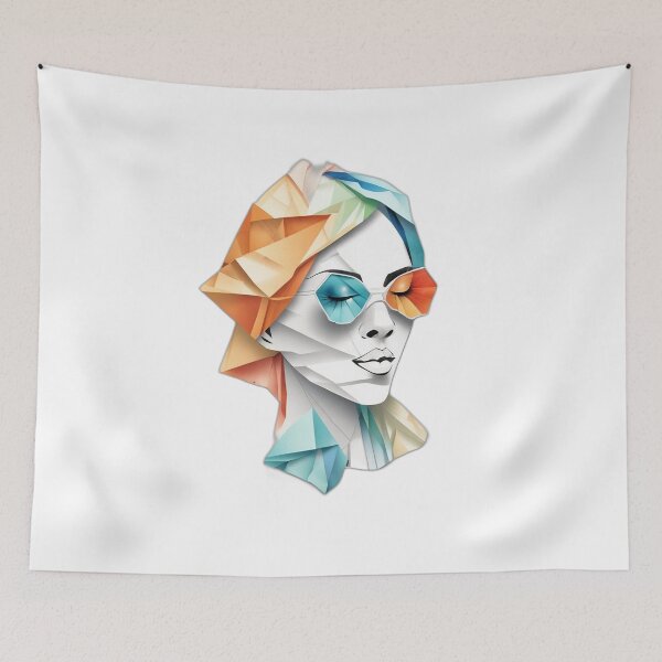 Item preview, beautiful girl origami , watercolor designed and sold by DeluxBee.