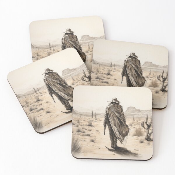 Item preview, A Gunslinger Walking in the Desert designed and sold by Sketch-Shack.