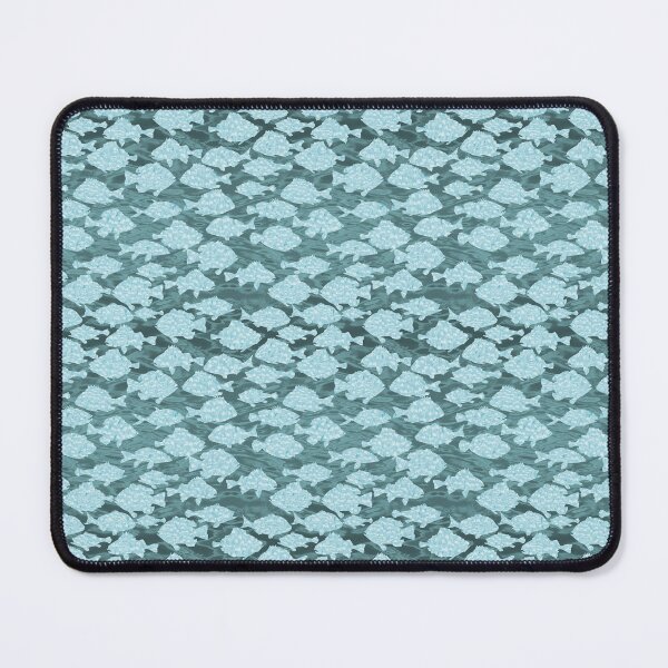 Item preview, Dappled Fish Parade on Grey Blue Ripples Repeat 5748 designed and sold by Art in My Loft.