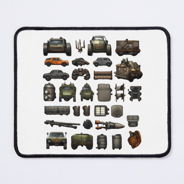 Item preview, Icons spreadsheet for post-apocalyptic game designed and sold by tropicaltee.