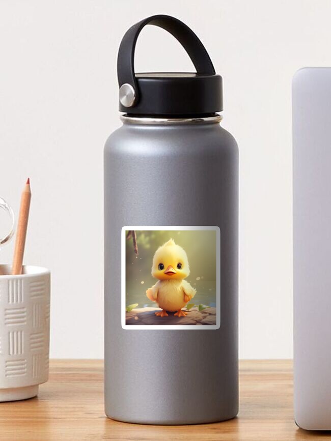 Thumbnail 1 of 3, Sticker, cutie patootie duck designed and sold by A3JArtworks.