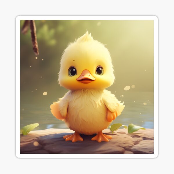 cutie patootie duck Sticker