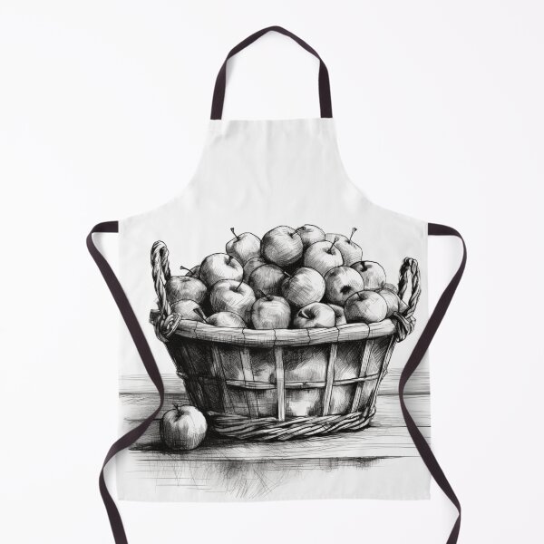 Item preview, An Apple Basket Sketch designed and sold by Sketch-Shack.