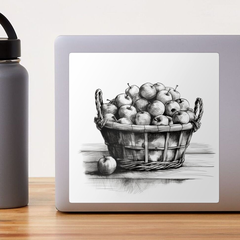 Fruit Basket Drawing | Fruit Basket Pencil Drawing | Pencil Sketch - YouTube