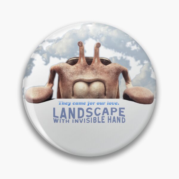Item preview, Landscape with Invisible Hand 2023 movie themed graphic design by ironpalette designed and sold by ironpalette.