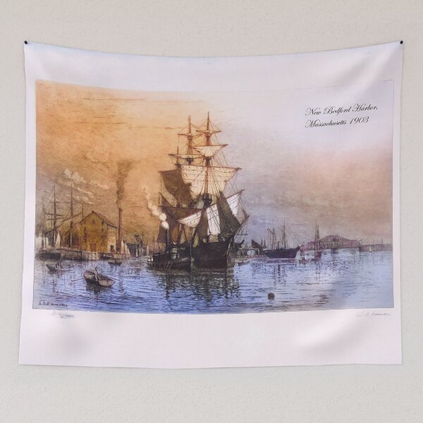 Item preview, New Bedford Harbor 1903 designed and sold by Chuck Mountain Poster Art.