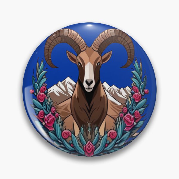 Item preview, Desert Bighorn Sheep Surrounded By Sagebrush Nevada State Tattoo Art designed and sold by taiche.