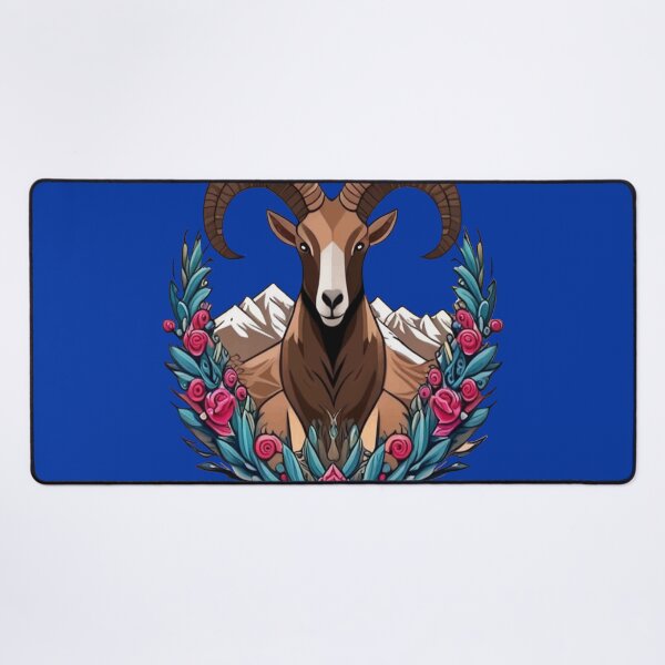 Item preview, Desert Bighorn Sheep Surrounded By Sagebrush Nevada State Tattoo Art designed and sold by taiche.
