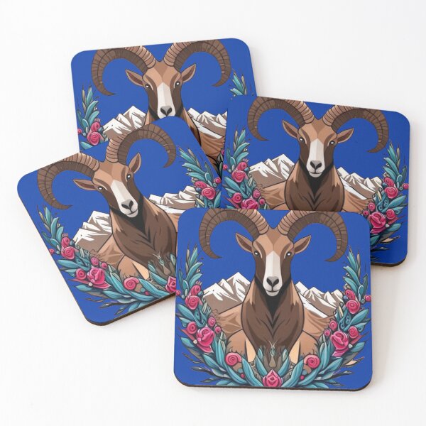 Item preview, Desert Bighorn Sheep Surrounded By Sagebrush Nevada State Tattoo Art designed and sold by taiche.