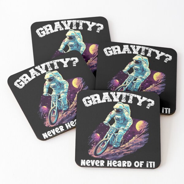 Item preview, Moon-Cycling Astronaut - Gravity? Never heard of it! designed and sold by Zandalus.