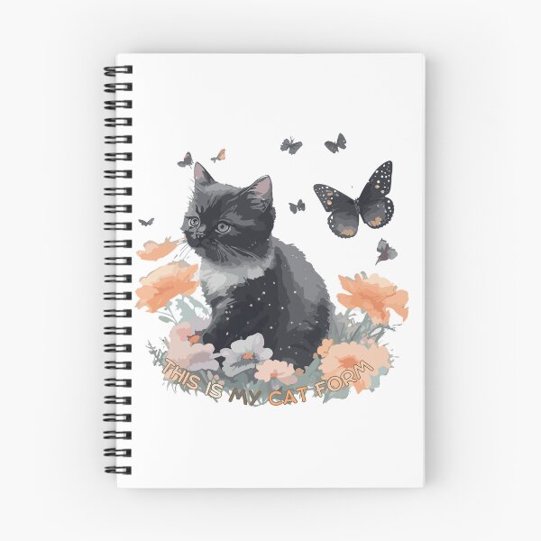 Item preview, cat therian, Cat and Butterflies Watercolor Art Print, Cat Portrait, Cat Lover Wall Art Home Decor Kitty Cat Kitten Housewarming Gift Cute Cat Poster, Cat Wall Hanging designed and sold by mayaone.
