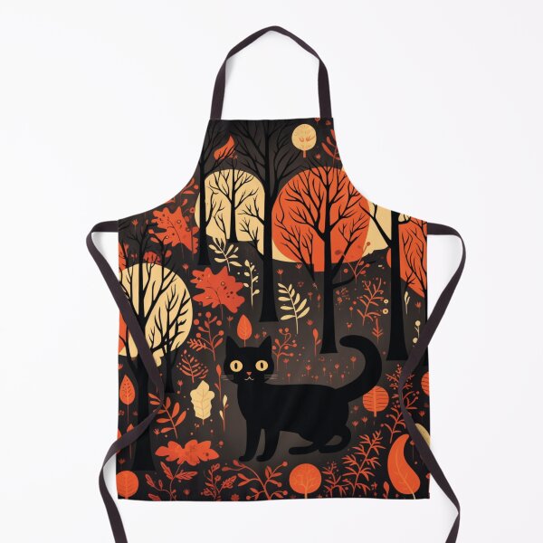 Item preview, Black Cat Forest Tree Pattern designed and sold by MNFTs.