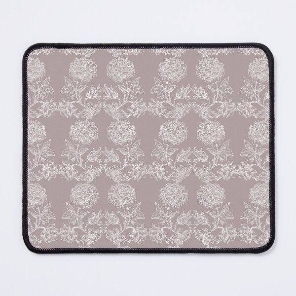 Item preview, Fragrance of Affection and White Roses Pattern on the Light Mocha Brown Background designed and sold by IraNiva.