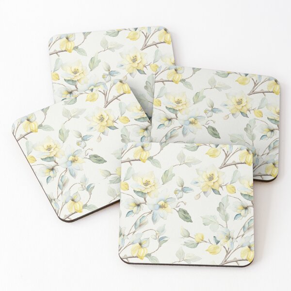 Item preview, A harmonious pattern blend of watercolor flowers designed and sold by Rubab Designs.