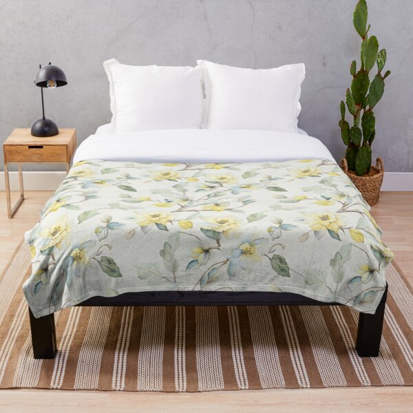 Item preview, A harmonious pattern blend of watercolor flowers designed and sold by Rubab Designs.