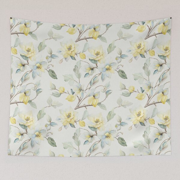 Item preview, A harmonious pattern blend of watercolor flowers designed and sold by Rubab Designs.