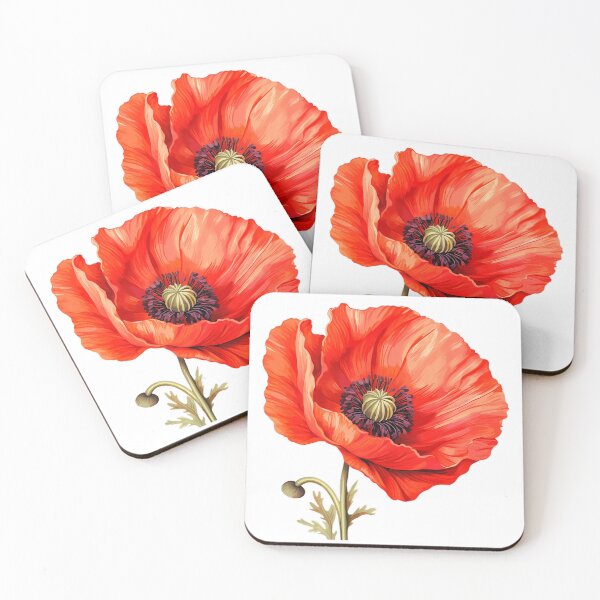 Item preview, A Single Poppy designed and sold by KumbayArt.